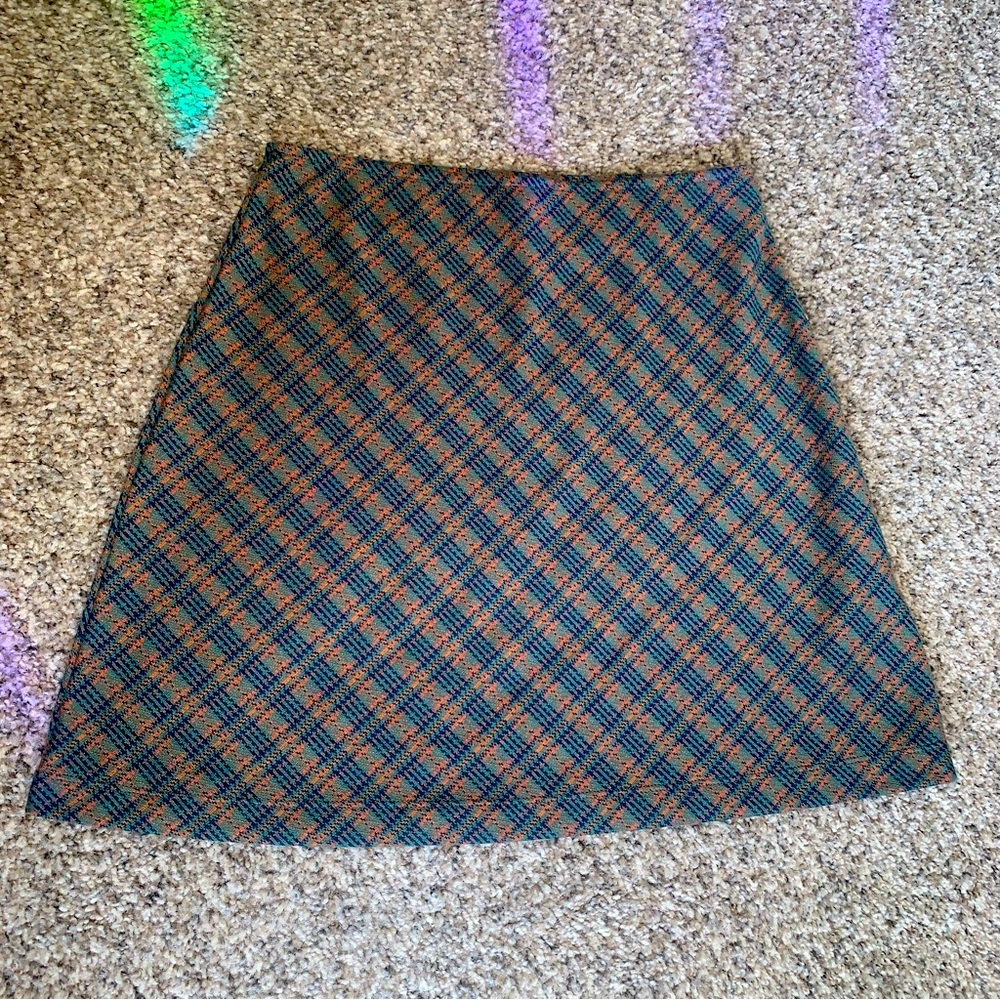 Free People Plaid Skirt